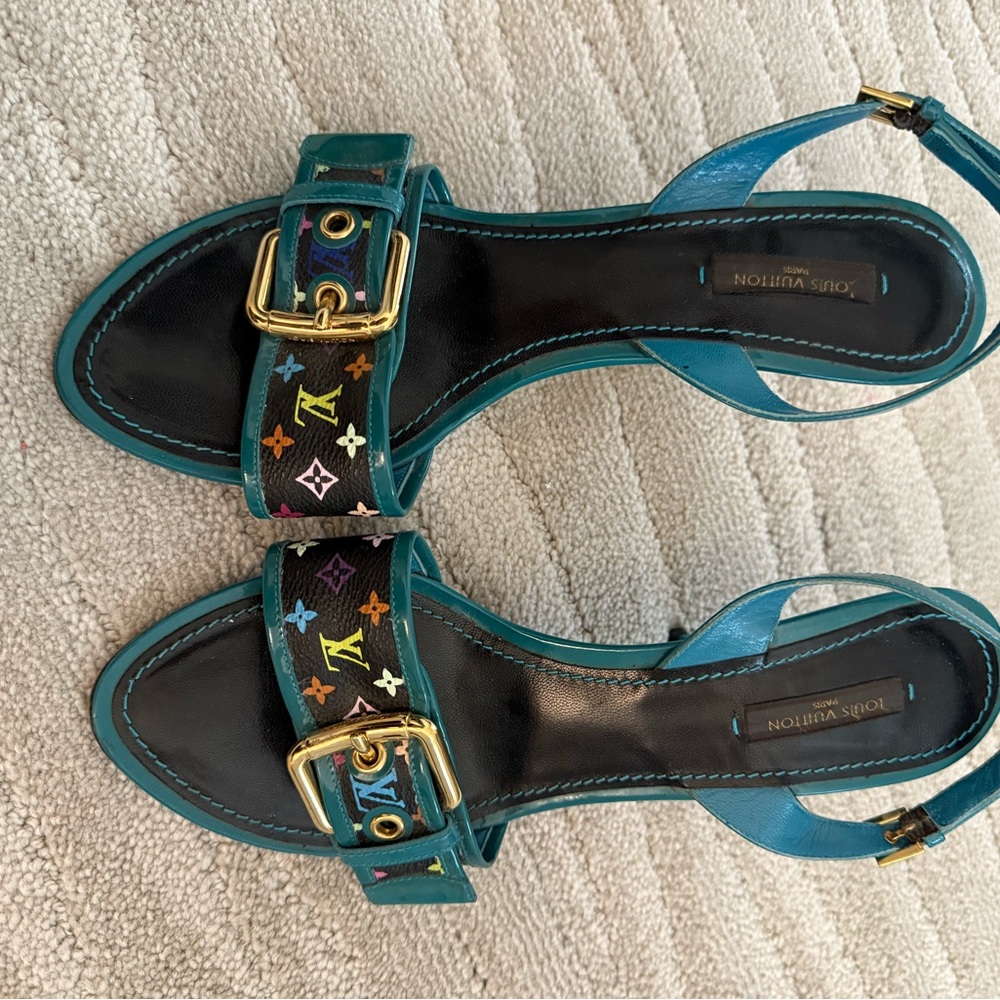 Louis Vuitton Multicolor slingback heels 39 1/2